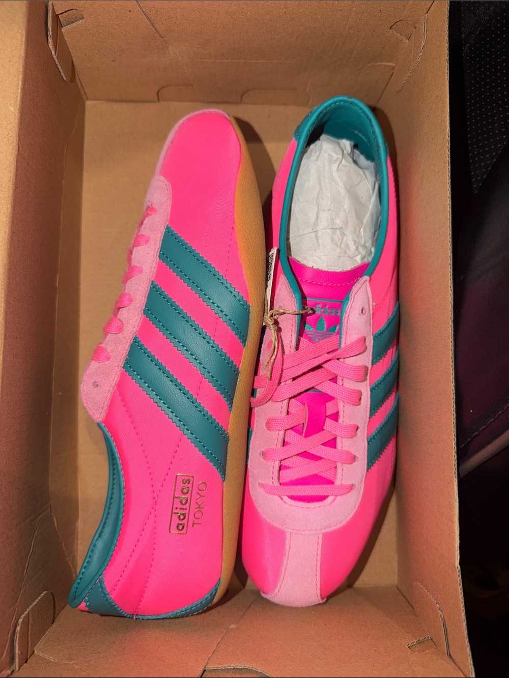 adidas Women’s Neon Pink & Teal Retro Sneaker